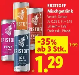 Lidl Eristoff Mischgetränk Angebot