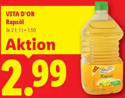 Lidl Vita D'or Rapsöl Angebot