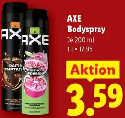 Lidl Axe Bodyspray Angebot