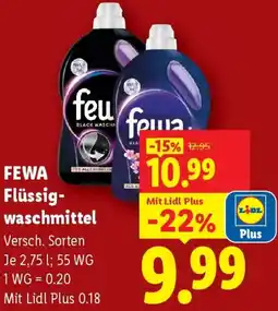 Lidl Fewa Flüssigwaschmittel Angebot