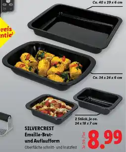 Lidl SilverCrest Emaille-Brat- und Auflaufform Angebot