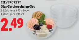 Lidl SilverCrest Glas-Servierschalen-Set Angebot