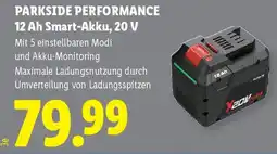Lidl Parkside performance 12 ah smart-akku, 20 v Angebot