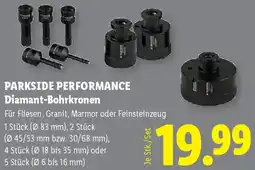 Lidl Parkside Performance Diamant-Bohrkronen Angebot