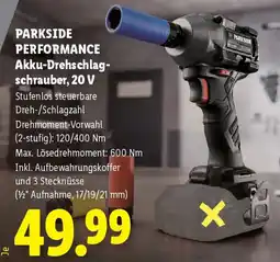 Lidl Parkside Performance Akku-Drehschlagschrauber, 20 V Angebot