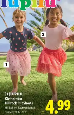 Lidl Lupilu Kleinkinder Tüllrock mit Shorts Angebot