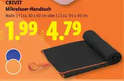 Lidl Crivit Mikrofaser-Handtuch Angebot