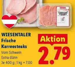 Lidl Wiesentaler frische karreesteaks Angebot