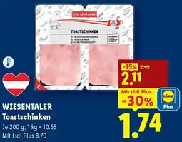 Lidl Wiesentaler Toastschinken Angebot