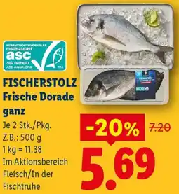 Lidl Fischerstolz Frische Dorade ganz Angebot