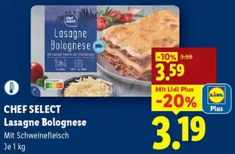 Lidl Chef Select Lasagne Bolognese Angebot