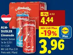Lidl Almdudler Limonade Angebot