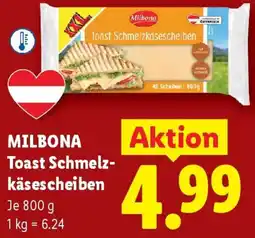 Lidl Milbona Toast Schmelzkäsescheiben Angebot