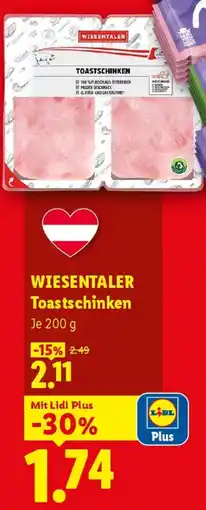 Lidl Wiesentaler toastschinken Angebot