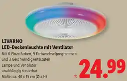 Lidl Livarno LED-Deckenleuchte mit Ventilator Angebot
