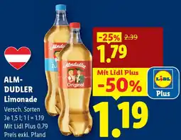 Lidl Almdudler Limonade Angebot