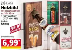 Norma Holzbild mit Flaschenöffner Angebot