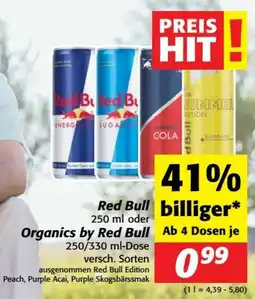 Nah&Frisch Red Bull oder Organics by Red Bull Angebot