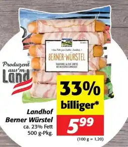 Nah&Frisch Landhof Berner Würstel Angebot
