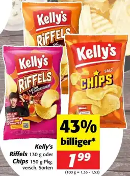 Nah&Frisch Kelly's Riffels oder Chips Angebot