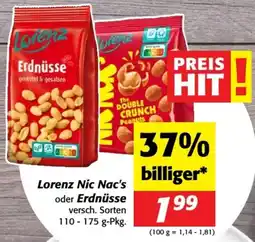 Nah&Frisch Lorenz Nic Nac's oder Erdnüsse Angebot