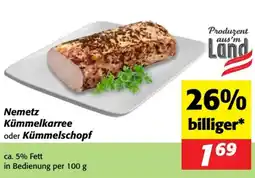 Nah&Frisch Nemetz Kümmelkarree oder Kümmelschopf Angebot