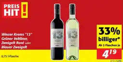 Nah&Frisch Winzer Krems 13 Grüner Veltliner, Zweigelt Rosé oder Blauer Zweigelt Angebot
