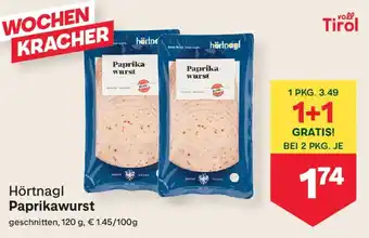MPreis Hörtnagl Paprikawurst Angebot