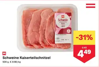 MPreis Schweine Kaiserteilschnitzel Angebot