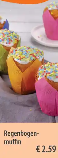 MPreis Regenbogen- muffin Angebot
