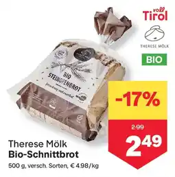 MPreis Therese Mölk Bio-Schnittbrot Angebot