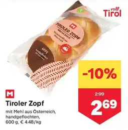 MPreis Tiroler Zopf Angebot