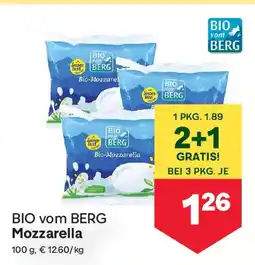 MPreis BIO vom BERG Mozzarella Angebot