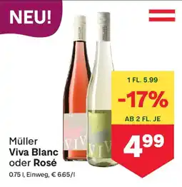 MPreis Müller Viva Blanc oder Rosé Angebot