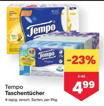 MPreis Tempo Taschentücher Angebot