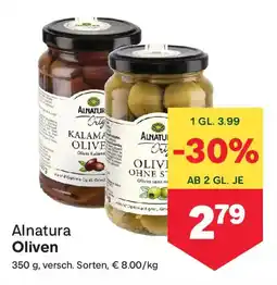 MPreis Alnatura Oliven Angebot