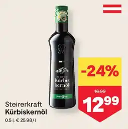 MPreis Steirerkraft Kürbiskernöl Angebot