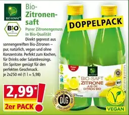 Norma Bio Sonne Bio-Zitronensaft Angebot
