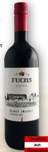 Norma Fuchs 2023 Weinkellerei Blauer Zweigelt Angebot