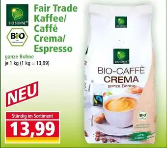 Norma Fair trade kaffee/ caffé crema/ espresso Angebot
