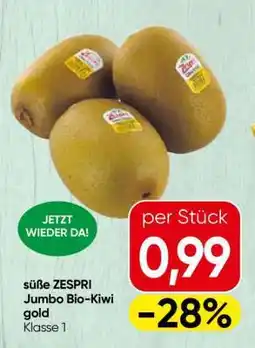 Spar süße ZESPRI Jumbo Bio-Kiwi gold Angebot