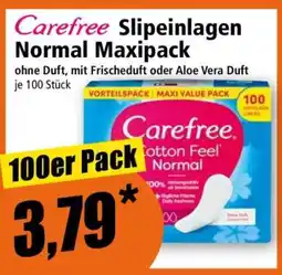 Norma Carefree Slipeinlagen Normal Maxipack Angebot