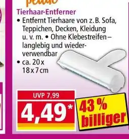 Norma Tierhaar-Entferner Angebot