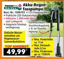 Norma Powertec Garden Akku-Regenfasspumpe Angebot