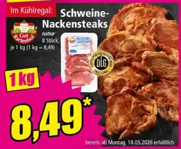 Norma Gut Bartenhof Schweine-Nackensteaks Angebot
