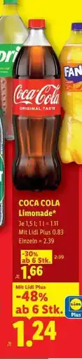 Lidl Coca-Cola Limonade Angebot