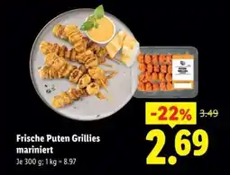 Lidl Frische Puten Grillies mariniert Angebot