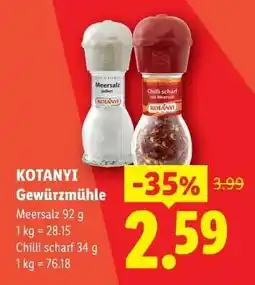 Lidl KOTÁNYI GEWÜRZMÜHLE Angebot