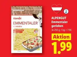 Lidl Alpengut Emmentaler gerieben Angebot
