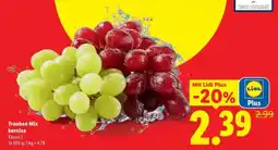 Lidl Trauben Mix kernlos Angebot